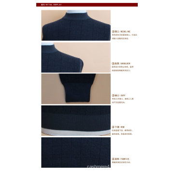 Yak Wolle / Cashmere Pullover Rundhals Langarm Pullover / Kleidung / Garment / Strickwaren